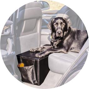 img 4 attached to Enchanted Home Pet Orthopedic Sturdy Backseat Extender with Storage: Black, Large (51 - 100 lbs) - Ultimate Comfort and Convenience