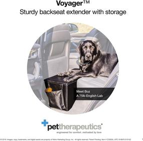 img 3 attached to Enchanted Home Pet Orthopedic Sturdy Backseat Extender with Storage: Black, Large (51 - 100 lbs) - Ultimate Comfort and Convenience
