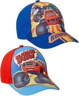 nickelodeon boys blaze & the monster machines 2 pack cotton baseball cap (ages 2-4) - fun & stylish headwear for young fans logo