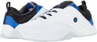 dc williams white black athletic men's shoes and athletic logo