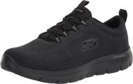 👞 black skechers summits louvin loafers for men - versatile slip-on shoes logo