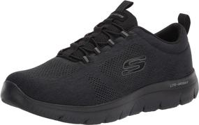 img 4 attached to 👞 Black Skechers Summits Louvin Loafers for Men - Versatile Slip-On Shoes