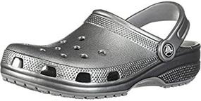 img 1 attached to 👡 Crocs Women's Metallic Gunmetal Classic Sandals