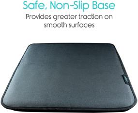 img 1 attached to Vive Max Gel Seat Cushion: Orthopedic, Bariatric Coccyx Pillow for Maximum Comfort and Pain Relief in Car, Truck, Wheelchair, Airplane, Stadium, and Office