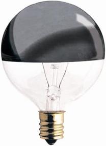 img 1 attached to 💡 Bulbrite 25G16HM-5PK: Discover the Half Chrome 25W Globe Shape Bulb, 5-Pack