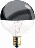 💡 bulbrite 25g16hm-5pk: discover the half chrome 25w globe shape bulb, 5-pack logo