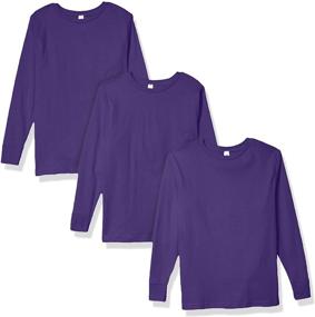 img 2 attached to Kids' AquaGuard Marky G Apparel Fine Jersey Long-Sleeve T-Shirt (3 Pack): Durable & Stylish Long-Sleeve Shirts for Boys