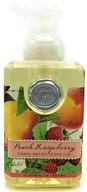 delight in the naturally refreshing peach raspberry foaming shea butter hand soap by michel design works - 17.8 fl oz logo