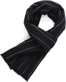 img 4 attached to Men's Winter Cashmere Scarf by FULLRON - Top Scarves Accessories for Cold Season