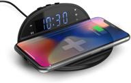 📱 convenient bedside clock charger: digital alarm clock with wireless charging pad for iphone12, galaxy s20, and more logo