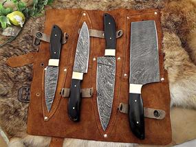 img 1 attached to Pieces Cleaver Overall Damascus Leather