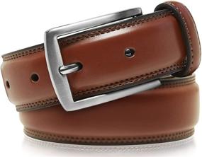 img 3 attached to 👔 Top-Quality Genuine Leather Dress Belts for Men: Essential Men's Accessories