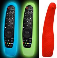 📺 silicone tv remote case 3-pack for lg an-mr19ba/an-mr18ba/an-mr650/an-mr600 smart tv remote control - shockproof and protective cover with anti-slip, skin holder sleeve protector logo