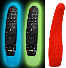 img 4 attached to 📺 Silicone TV Remote Case 3-Pack for LG AN-MR19BA/AN-MR18BA/AN-MR650/AN-MR600 Smart TV Remote Control - Shockproof and Protective Cover with Anti-Slip, Skin Holder Sleeve Protector