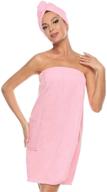 ultimate comfort and style: orrpally women bath wrap spa towel & hair towel lightweight terry cloth wrap adjustable bathrobe logo