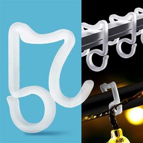 img 4 attached to 🎄 Holiday Light Clips - Christmas Light Hooks for Outdoor Decoration - Weatherproof Gutter Hooks for Halloween and Christmas String Lights - 100 Pieces