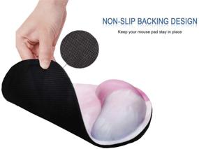 img 1 attached to Hiyong Ergonomic Memory Foam Mouse Pad with Wrist Support and Keyboard Wrist Rest Set: Comfortable and Pain-Relieving for Typing, Gaming, and Office Use