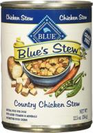 🐶 blue buffalo blue's stew country chicken stew: premium adult canned dog food logo