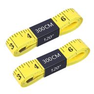 📏 alinana soft measuring tape for body - double scale pocket tape measure (120in 3m) - sewing tailor cloth body measurement - yellow (2 pack) logo