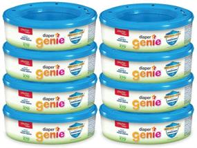 img 4 attached to 🗑️ Playtex Diaper Genie Refill Bags: Max Odor Lock & Antimicrobial, Ideal for Diaper Genie Pails - 8 Pack, 270 Count (2160 Count)