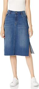 img 4 attached to Drop Womens Side Denim Skirt