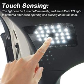 img 2 attached to Улучшите свой Toyota RAV4 2021-2022 с помощью кастомных LED-фонарей для багажника Powerty - освещение потолка багажника для создания идеальной атмосферы (2 шт)