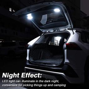 img 3 attached to Улучшите свой Toyota RAV4 2021-2022 с помощью кастомных LED-фонарей для багажника Powerty - освещение потолка багажника для создания идеальной атмосферы (2 шт)