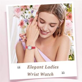 img 1 attached to 🌊 Waterproof Women's Watch, Analog Quartz Easy Reader Watch, Casual Dress Women's Watch Relogio