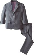 🧑 isaac mizrahi little boys' slim fit 2-piece wool blend suit logo