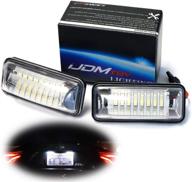 🚗 автомобильная подсветка номерного знака ijdmtoy oem-fit 3w full led совместима с моделями scion fr-s toyota 86 subaru brz impreza wrx sti legacy crosstrek ascent - улучшенное освещение с 24-диодным ксеноново-белым светодиодом. логотип