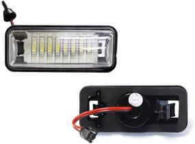 img 3 attached to 🚗 Автомобильная подсветка номерного знака iJDMTOY OEM-Fit 3W Full LED Совместима с моделями Scion FR-S Toyota 86 Subaru BRZ Impreza WRX STi Legacy Crosstrek Ascent - улучшенное освещение с 24-диодным ксеноново-белым светодиодом.