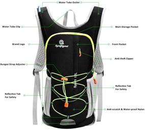 img 2 attached to 🎒 Spoligod Hydration Backpack: 2L Water Bladder, Ideal for Biking, Hiking, Camping, and More!