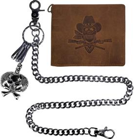 img 4 attached to 🤠 Men's Western Cowboy Accessories by ABC STORY - Genuine Leather Collection