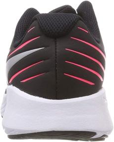 img 2 attached to 👧 Nike Star Runner Sneaker for Girls - Big Kid Black Silver Pink