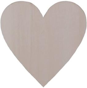 img 2 attached to 🔨 Kansoo 50PCS 3.15Inch Wooden Love Hearts Crafts Decor Arts & Crafts Projects, Ornaments, Wedding Table Scatter Decoration