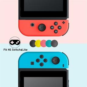 img 2 attached to 🎮 Enhance Gaming Experience with Ferkurn Switch & Switch Lite Joycon Thumb Grip Joystick Replacement Cap and Repair Kit