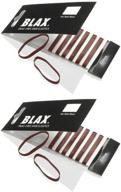 💪 blax brown hair elastics 4mm, 8 count (2-pack) - durable and secure hold for brown hair logo