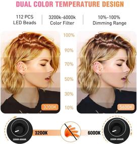 img 3 attached to 📸 18-дюймовая LED-комплект светового кольца с регулируемой цветовой температурой, штативом и держателем для телефона - идеально подходит для блоггинга, макияжа, YouTube, видеосъемки и селфи