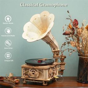img 3 attached to ROKR Adults Wooden Gramophone Puzzle