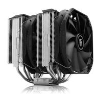 🌬️ deepcool assassin iii воздушный процессорный кулер: улучшенное теплоотведение, 7 передовых тепловых трубок, два вентилятора диаметром 140 мм, клиренс озу 54 мм, 280 вт tdp, новая технология суспензии тепловых трубок, гарантия 5 лет логотип