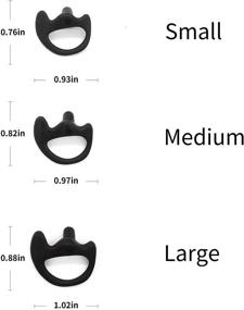 img 3 attached to 🎧 WODASEN Replacement Earmold Earpiece - Set of 3 Universal Ear Molds for Two Way Walkie Talkie Air Acoustic Headset (Black Color, Size M)