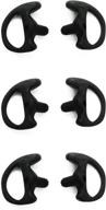 🎧 wodasen replacement earmold earpiece - set of 3 universal ear molds for two way walkie talkie air acoustic headset (black color, size m) logo