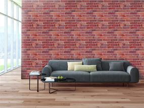 img 3 attached to 🧱 Retro-Art 3D Wall Panels: Faux Red Brick, Pack of 10, PVC, 17.5" x 23.75" - Enhance Your Space with 28.86 sq.ft. (570TG)