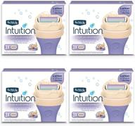 🥛 schick intuition pure nourishment women's razor refills - coconut milk and almond oil, 12 count logo