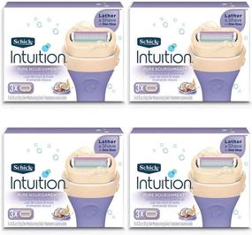 img 1 attached to 🥛 Schick Intuition Pure Nourishment Women's Razor Refills - Coconut Milk and Almond Oil, 12 Count