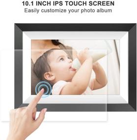 img 1 attached to 🖼️ Marvue Digital Picture Frame: WiFi Smart Autoplay Electronic Photo Frame with Touch Screen | Remote Picture/Video Sharing, Auto-Rotate, Custom Time Play | 10.1 inch, Black