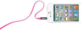 img 1 attached to 🔊 Belkin AV10127tt03-PNK MiXiT Tangle-Free Aux Cable, 3 Feet (Pink) – High-Quality Audio Solution