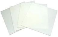 6inch white glass squares pack crafting logo