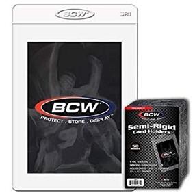 img 1 attached to 🛡️ BCW 1 SR1 Semi Rigid Card Holder: Durable Protection for Your Valuable Cards