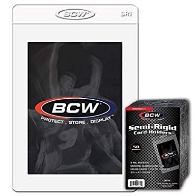 bcw 1 sr1 semi rigid card holder 로고